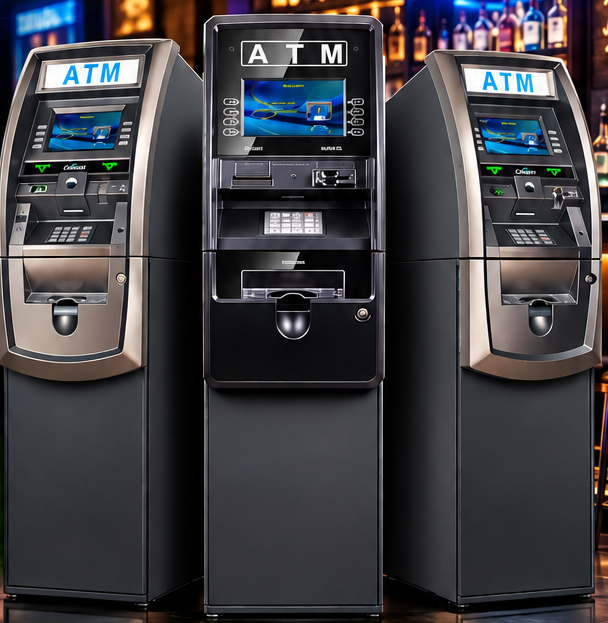 Modern ATM machines available for free placement in Houston venues